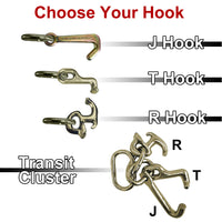 Choose between J, T, R or Transit Cluster hook options