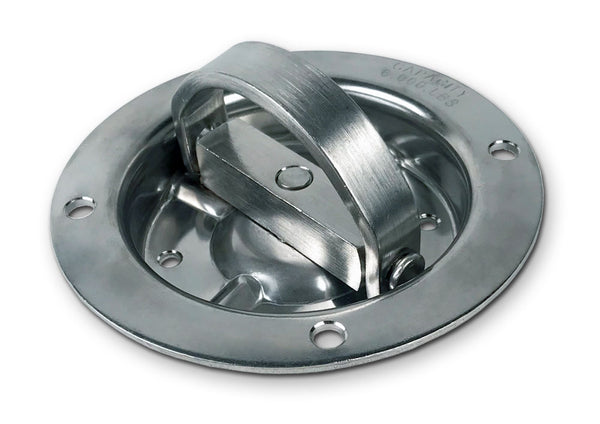 D-Ring - Recessed 360 Swivel Flip Up - Stainless Steel - 6,000lb MBS
