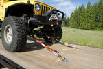 Jeep with Super Pack Tie Downs - Axle View
