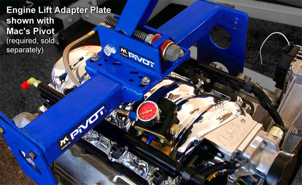 Pivot Plate Adapter shown on engine
