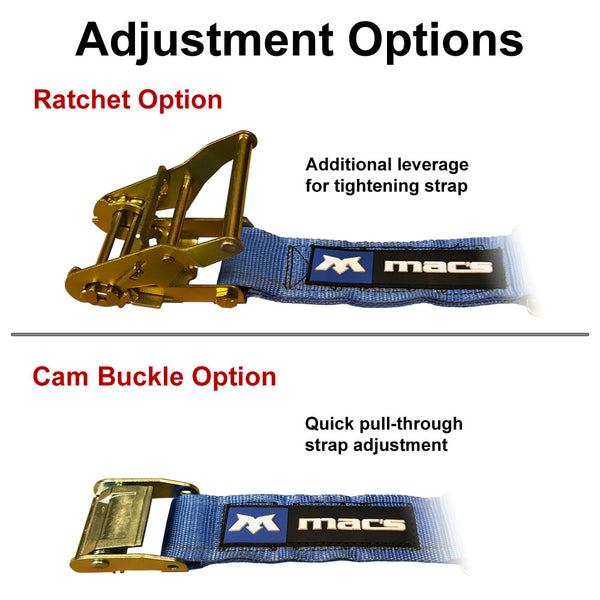 Logistics strap adjustment options