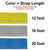 Logistics strap length color code