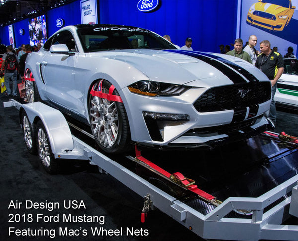 Wheel nets on Ford Mustang
